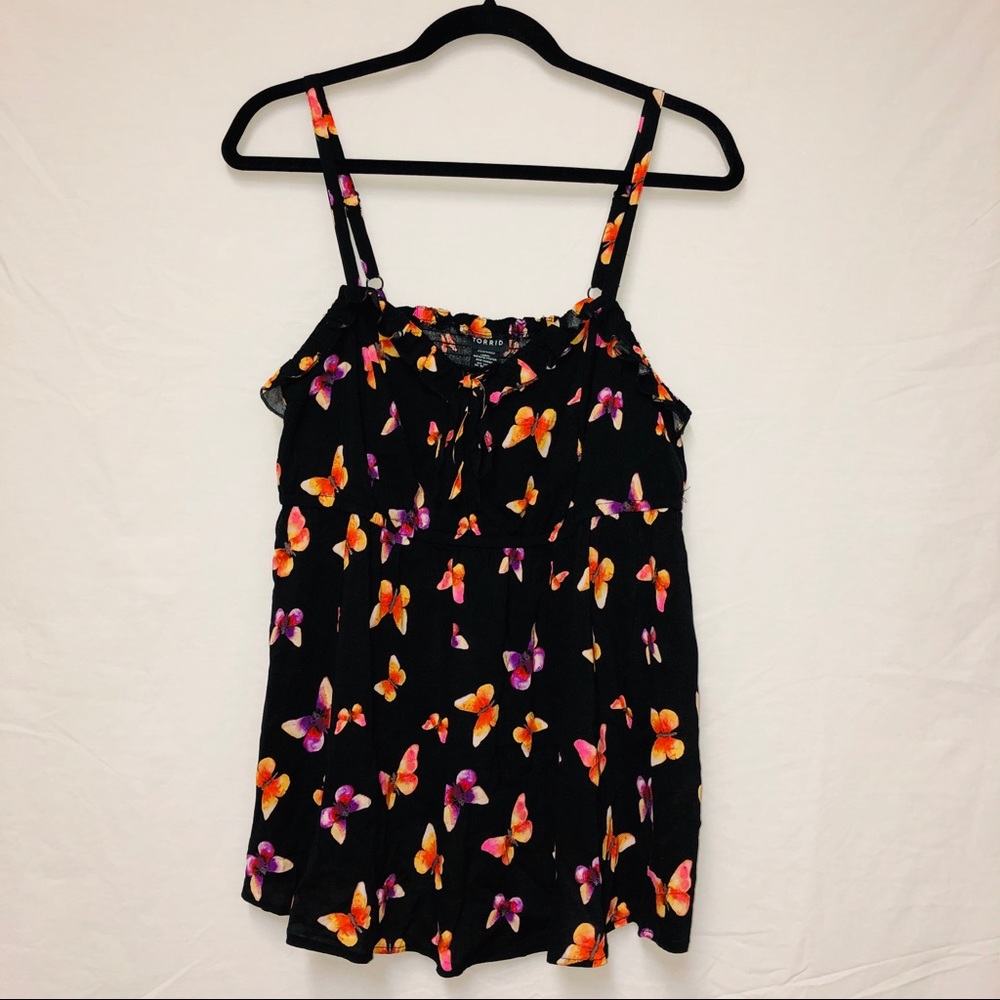 Torrid Ruffled Babydoll Cami (size 0)